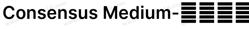 Consensus Medium字体转换